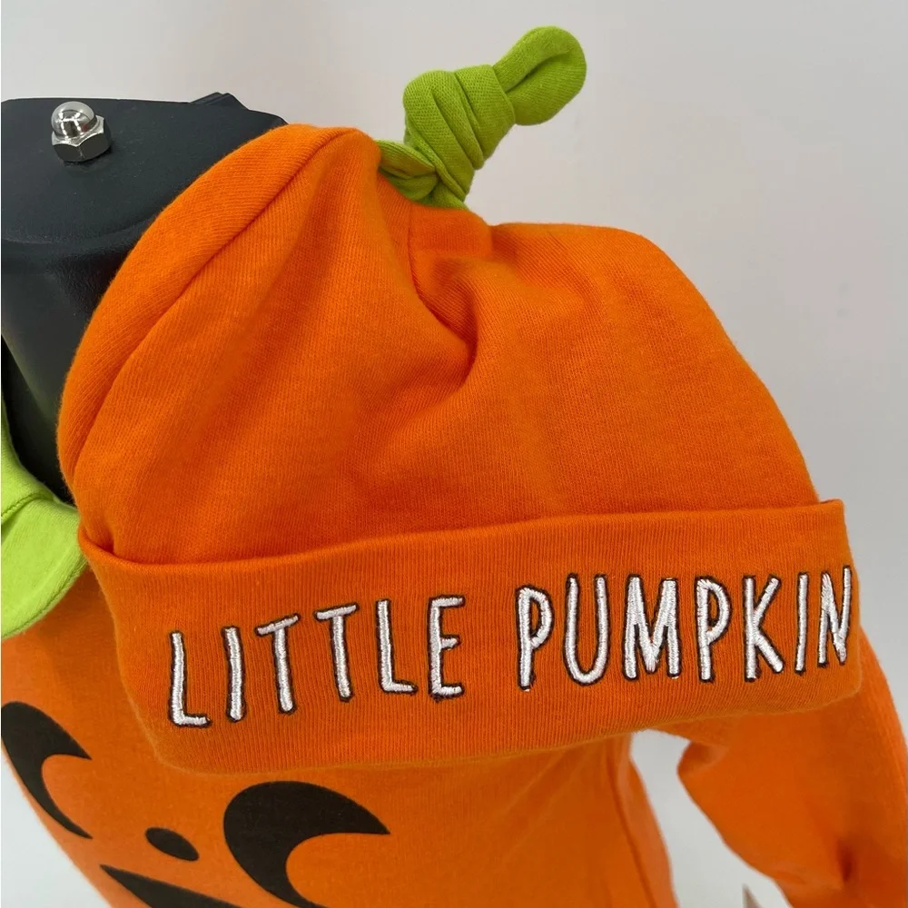 Cat & Jack‎ Little Pumpkin Jack-o-Lantern Halloween 2 Pc 3-6 Month
